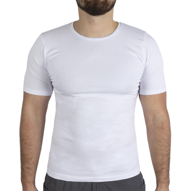 Футболка однотонная Sturm Mil-Tec Top Gun T-Shirt Slim Fit S White - изображение 1