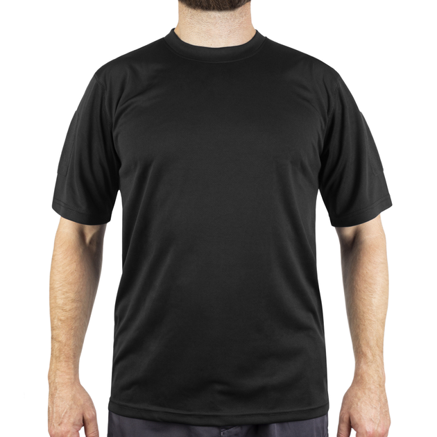 Футболка Sturm Mil-Tec Tactical T-Shirt QuickDry XL Black - зображення 1