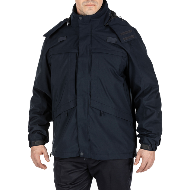 Куртка тактическая демисезонная 5.11 Tactical 3-in-1 Parka 2.0 Tall M/Tall Dark Navy - изображение 1