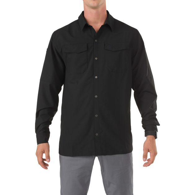 Рубашка тактическая с длинным рукавом 5.11 FREEDOM FLEX WOVEN SHIRT - LONG SLEEVE XL Black - изображение 1