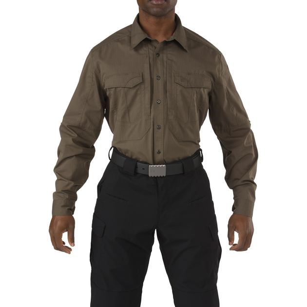Рубашка тактическая 5.11 STRYKE™ LONG SLEEVE SHIRT M Tundra - изображение 1