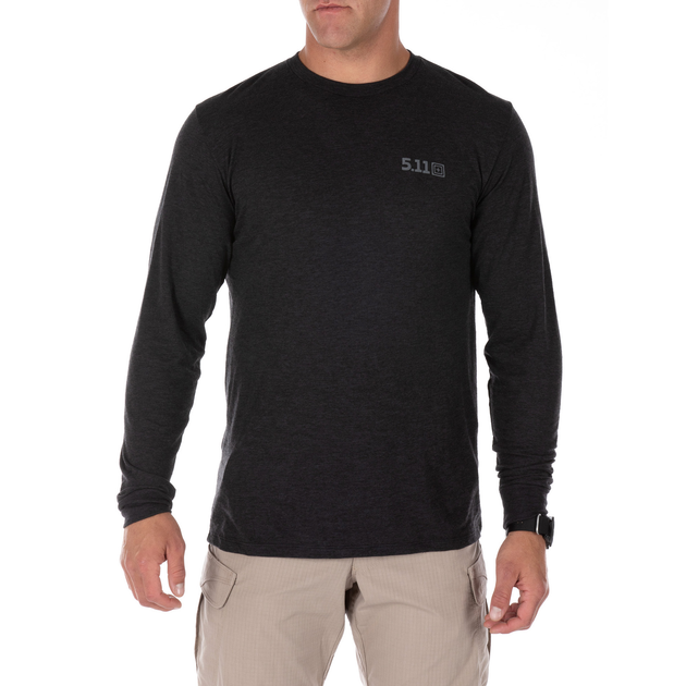 Реглан 5.11 Tactical Triblend Legacy Long Sleeve Tee XL Black Heather - изображение 1