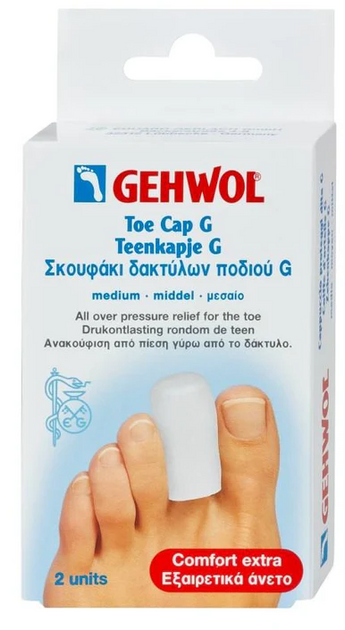 Bandaż-nakładka na palce nóg Gehwol Toe Cap G Small 2 szt (4013474116401) - obraz 1