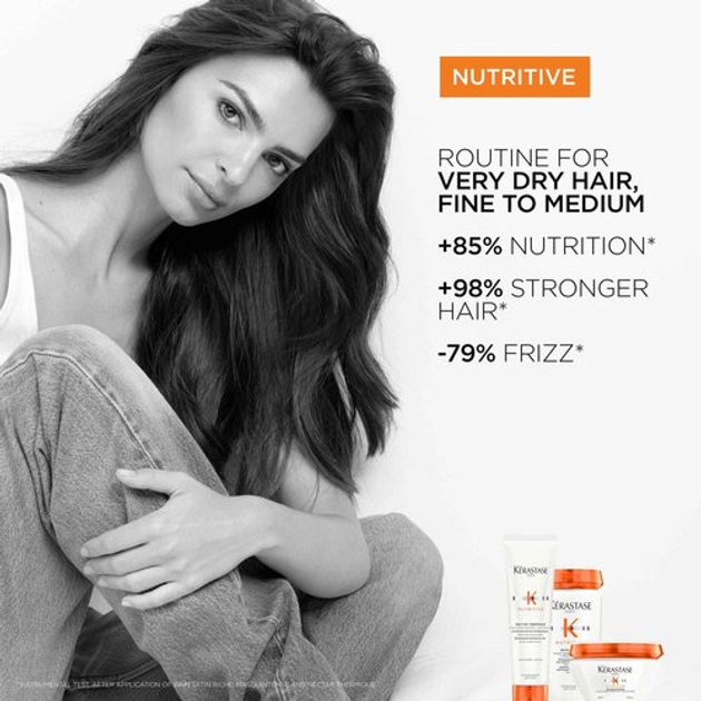 Szampon kąpiel do włosów Kerastase Nutritive Satin Riche odżywczy 250 ml (3474637154943) - obraz 4