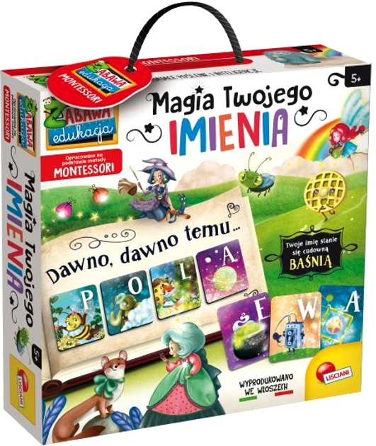 Zestaw kart do nauki Lisciani Carotina Montessori Magia Twojego imienia (8008324087013) - obraz 1