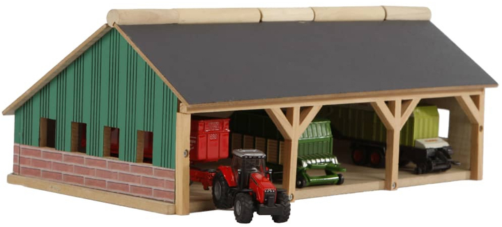 Тракторний сарай Hipo Kids Globe Tractor Barn Big 1:87 (8713219245163) - зображення 1