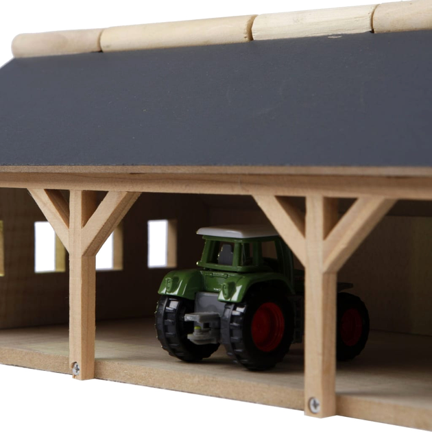 Stodoła traktorowa Hipo Kids Globe Tractor Barn Big 1:87 (8713219245163) - obraz 6