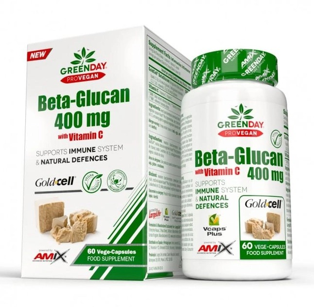 Бета-глюкан Amix GreenDay ProVegan BetaGlucan 400 мг 60 веган капс (1091-819 338) - изображение 1