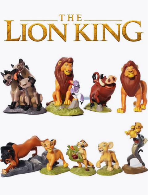 Король Лев The Lion King набір іграшок ігрові фігурки Сімба, Тімон