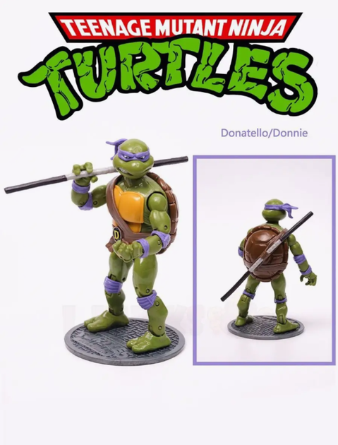 Черепашки Ниндзя Ninja Turtles TMNT игровой набор фигурки игрушки 4 шт 16 см - изображение 5