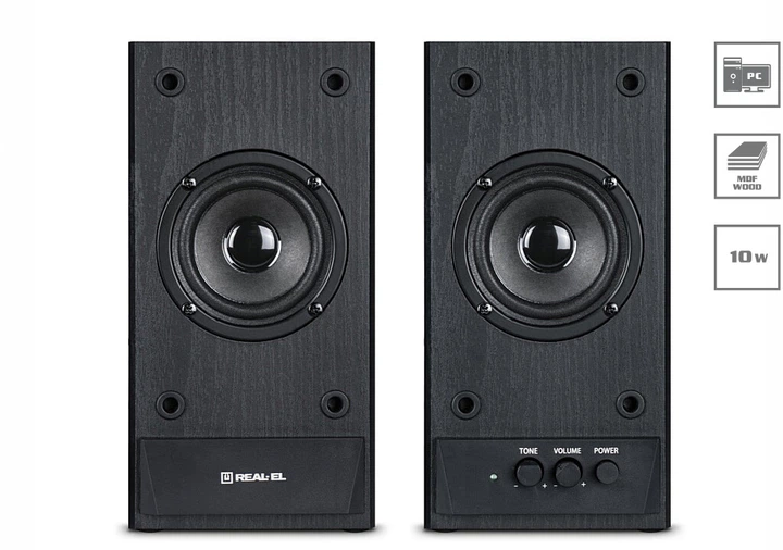 Акустическая система Real-El S-219 10 Вт Black (EL121200004) - изображение 2