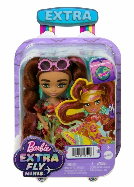 Lalka z akcesoriami Mattel Barbie Extra Fly Minis 14 cm (194735154166) - obraz 1