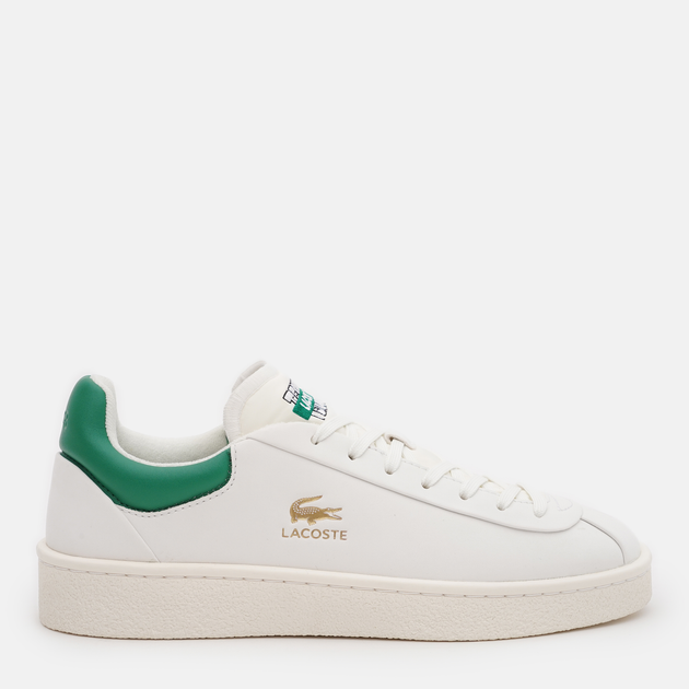 Акція на Жіночі кеди низькі Lacoste Baseshot 747SFA0037-082 37 (T4) 23.8 см WHT/GRN від Rozetka