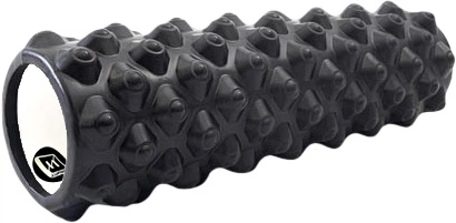 Массажный ролик-валик для МФР и йоги EasyFit Extream 45 см роллер-массажер для спины, ног, рук и шеи EF-2051-BK Черный (56001749) - изображение 2