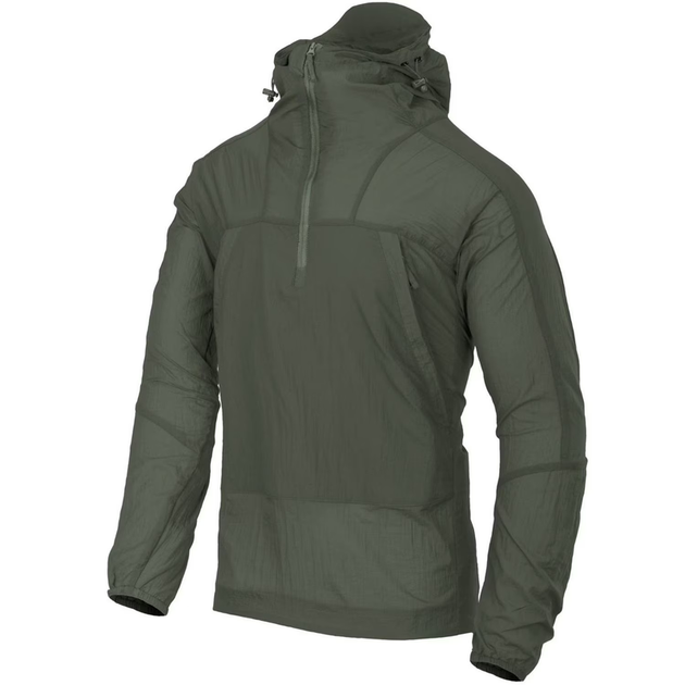 Куртка тактическая Helikon-Tex Анорак Ветронепродувной Быстросохнущий L Олива WINDRUNNER WINDSHIRT WINDPACK - L ALPHA GREEN (KU-WDR-NL-36-B05-L) - изображение 1