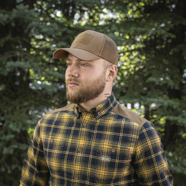 Легкая M-Tac бейсболка с липучкой и сеткой Flex рип-стоп Coyote Brown S - изображение 6