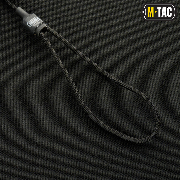 Шнур чорний страхувальний з комбінованим M-Tac Lite D-кільцем - зображення 2