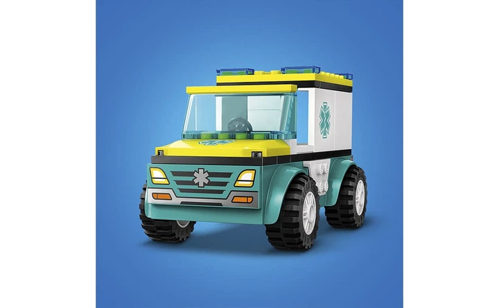 Конструктор Lego City Карета скорой помощи и сноубордист, 79 деталей 60403 - изображение 3