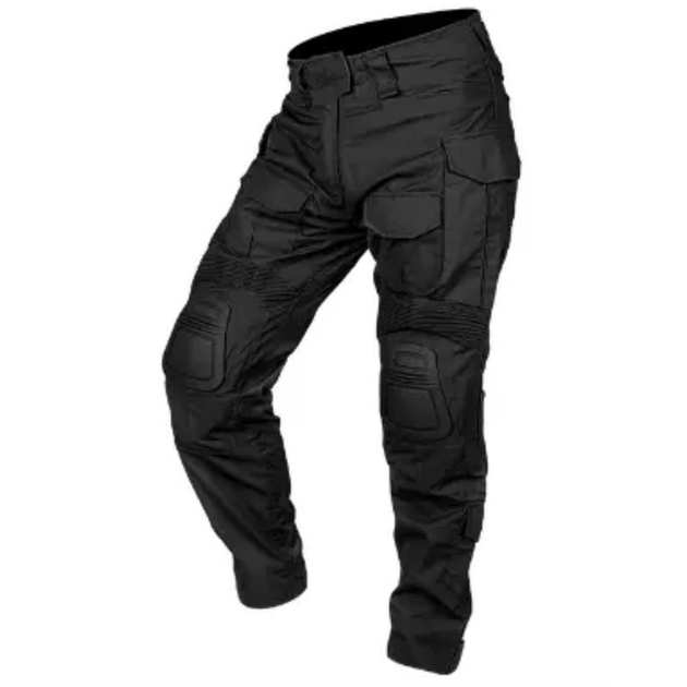 Мужские брюки G3 с наколенниками / Штаны рип-стоп с тефлоновым покрытием черные размер 3XL - изображение 1