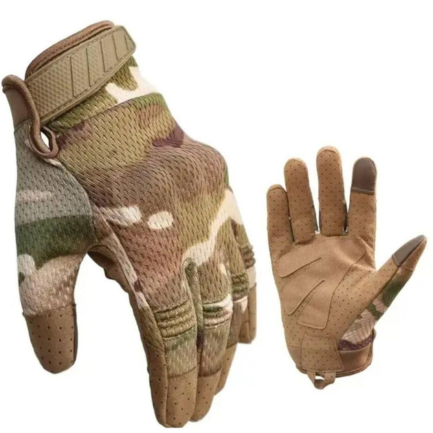 Перчатки с антискользящим покрытием и усиленной зоной пальцев мультикам размер 2XL - изображение 1