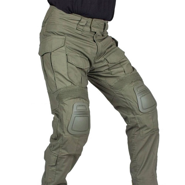 Чоловічі брюки G3 з наколінниками / Штани ріп-стоп з тефлоновим покриттям олива розмір XL - зображення 2