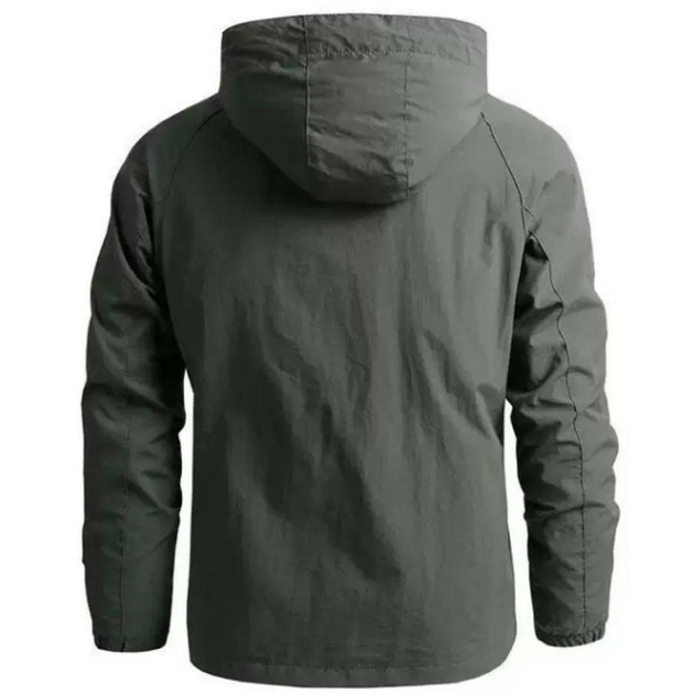 Мужская Водоотталкивающая Куртка ARMY с капюшоном олива размер L - изображение 2