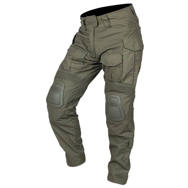 Мужские брюки G3 с наколенниками / Штаны рип-стоп с тефлоновым покрытием олива размер M - изображение 1