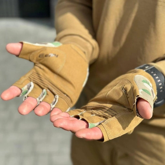 Перчатки Mechanix с открытыми пальцами и усиленными ладонями мультикам размер M - изображение 2