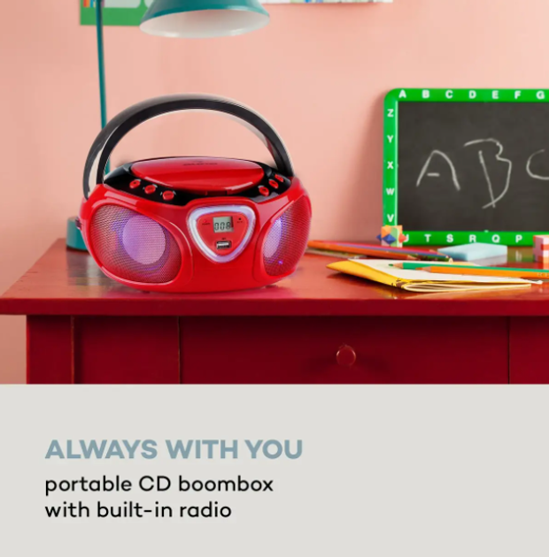Бумбокс Проигрыватель компакт-дисков Roadie Bluetooth,USB,радио Германия - изображение 4
