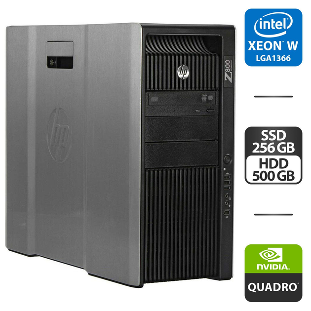 Рабочая станция Б-класс HP Z800 Workstation Tower / 2x Intel Xeon W5580 ...