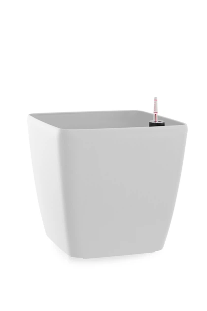 Вазон Plastkon Quadrato Flower Lover 25x25x24см белый - Фото 2 Вазон Plastkon Quadrato Flower Lover 25x25x24см белый - изображение 2