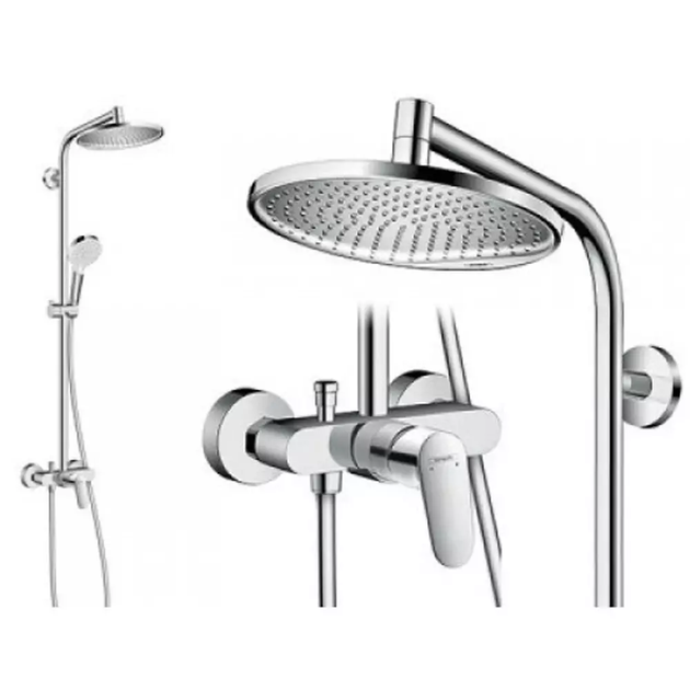 Душевая система Hansgrohe Crometta S 240 1jet Showerpipe (27269000) - изображение 2