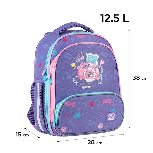 Рюкзак GoPack Education каркасний GO24-597M-4 Say Cheese - Фото 3 Рюкзак GoPack Education каркасний GO24-597M-4 Say Cheese - изображение 3