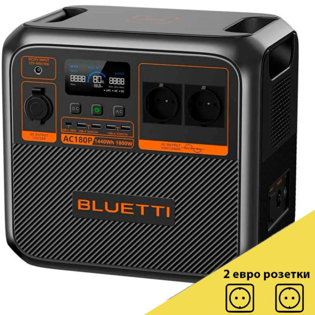 Зарядная станция Bluetti (PowerOak) AC180P 1440Wh 400000 mAh 1800W ...