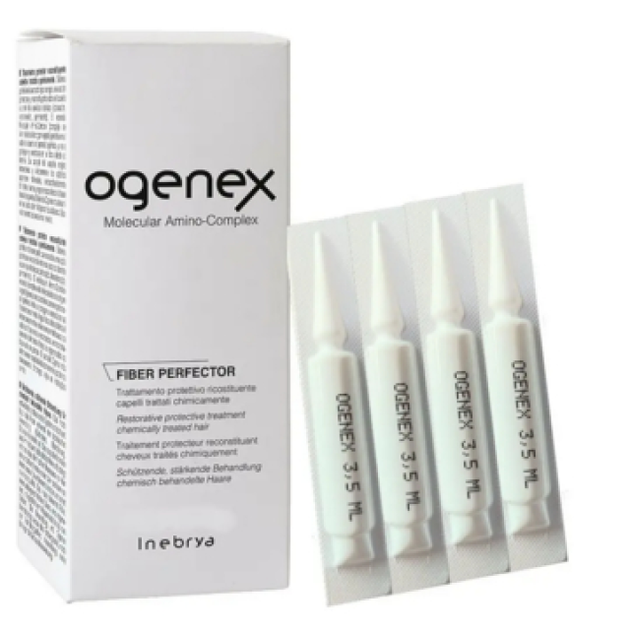 Система відновлення зміцнення та захисту волосся Inebrya Ogenex Fiber Perfector, 3,5 мл (50 шт.) - Фото 1 Система відновлення зміцнення та захисту волосся Inebrya Ogenex Fiber Perfector, 3,5 мл (50 шт.) - зображення 1