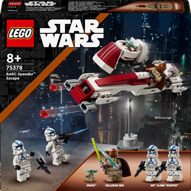 Конструктор LEGO Star Wars Побег на BARC спидере 221 деталь (75378 ...
