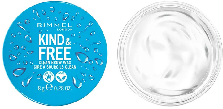 Віск для брів Rimmel Kind y Free Clean 001 Clear 8 г (3616303995683) - зображення 2