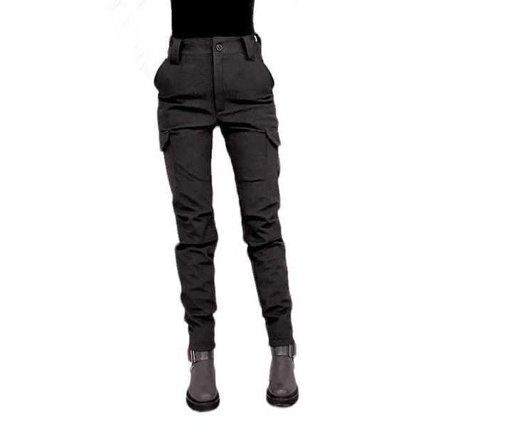 Женские полицейские тактические брюки 46 черные утепленные - изображение 2