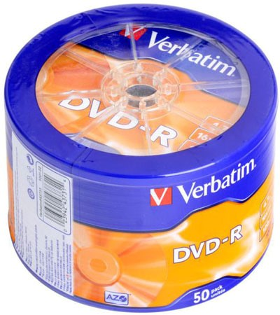 Verbatim DVD-R 4,7 GB 16x Wrap 50 szt. (43788) - obraz 1