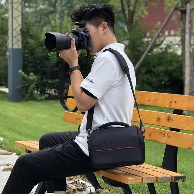Фотосумка универсальная к фотоаппарату с ремнем Canon EOS, Nikon, Sony, Кэнон, Никон, Сони ( код: IBF055BR ) - Фото 13 Фотосумка универсальная к фотоаппарату с ремнем Canon EOS, Nikon, Sony, Кэнон, Никон, Сони ( код: IBF055BR ) - изображение 13