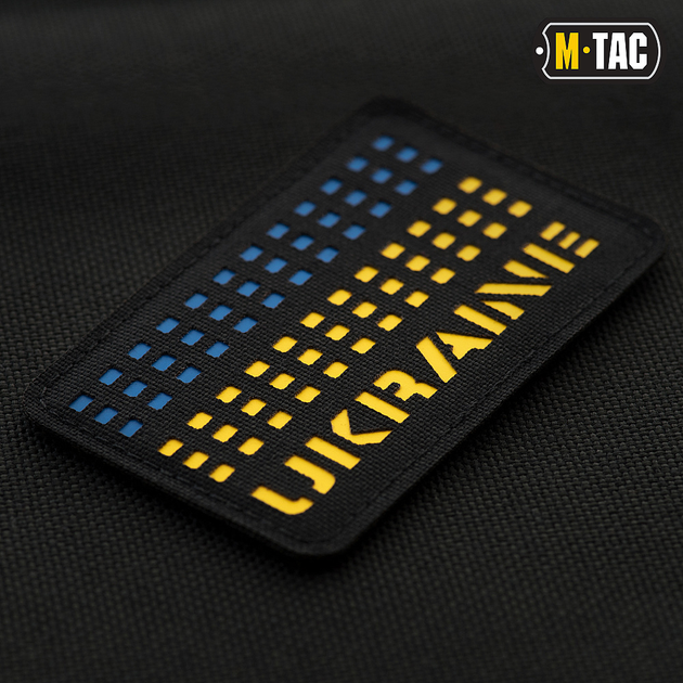 Нашивка Ukraine Ranger M-Tac Laser Cut Black/Yellow/Blue - зображення 2