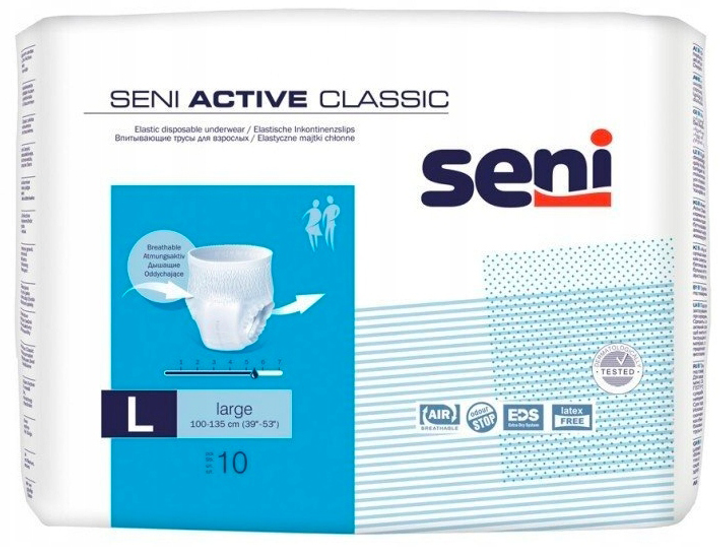 Урологічні трусики Seni Active Classic L 10 шт (5900516695903) - зображення 1