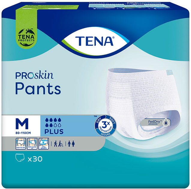 Majtki urologiczne Tena Pants ProSkin Plus M 30 szt (7322541063485) - obraz 2