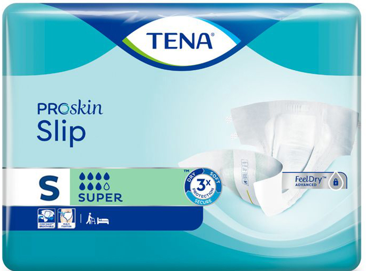 Majtki urologiczne Tena Slip ProSkin Super S 30 szt (7322541386874) - obraz 1