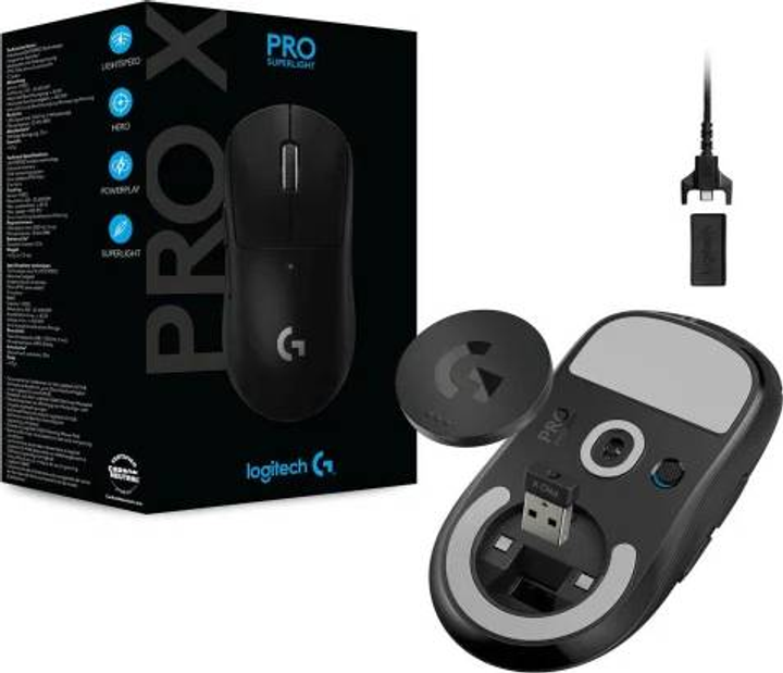 Mysz Logitech G Pro X Superlight Wireless Black (910-005880) - obraz 7