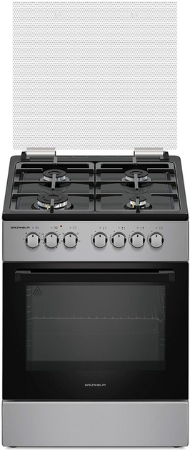 Плита газовая с электрической духовкой Grunhelm F661234GB (BP133512) - изображение 2