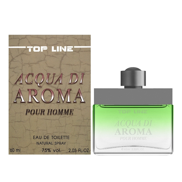 TOP LINE Туалетная вода для мужчин ACQUA DI AROMA, 60 мл - Фото 1 TOP LINE Туалетная вода для мужчин ACQUA DI AROMA, 60 мл - изображение 1