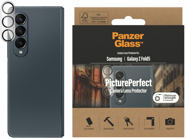 Szkło hartowane Panzer Glass Picture Perfect Camera Lens Protector do Samsung Galaxy Z Fold 5 Clear (5711724004506) - obraz 1