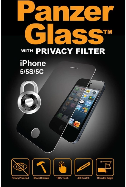 Szkło hartowane Panzer Glass Privacy do Apple iPhone 5/5s/SE Clear (5711724110108) - obraz 1