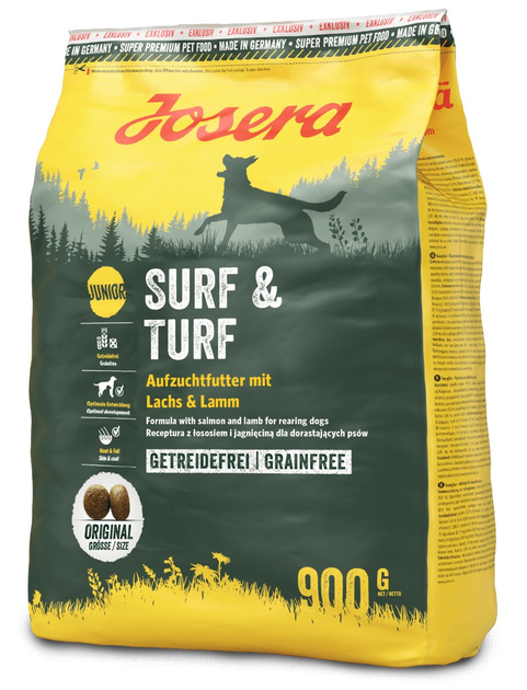 Сухий корм для середніх та великих порід Josera Surf & Turf Junior з ...
